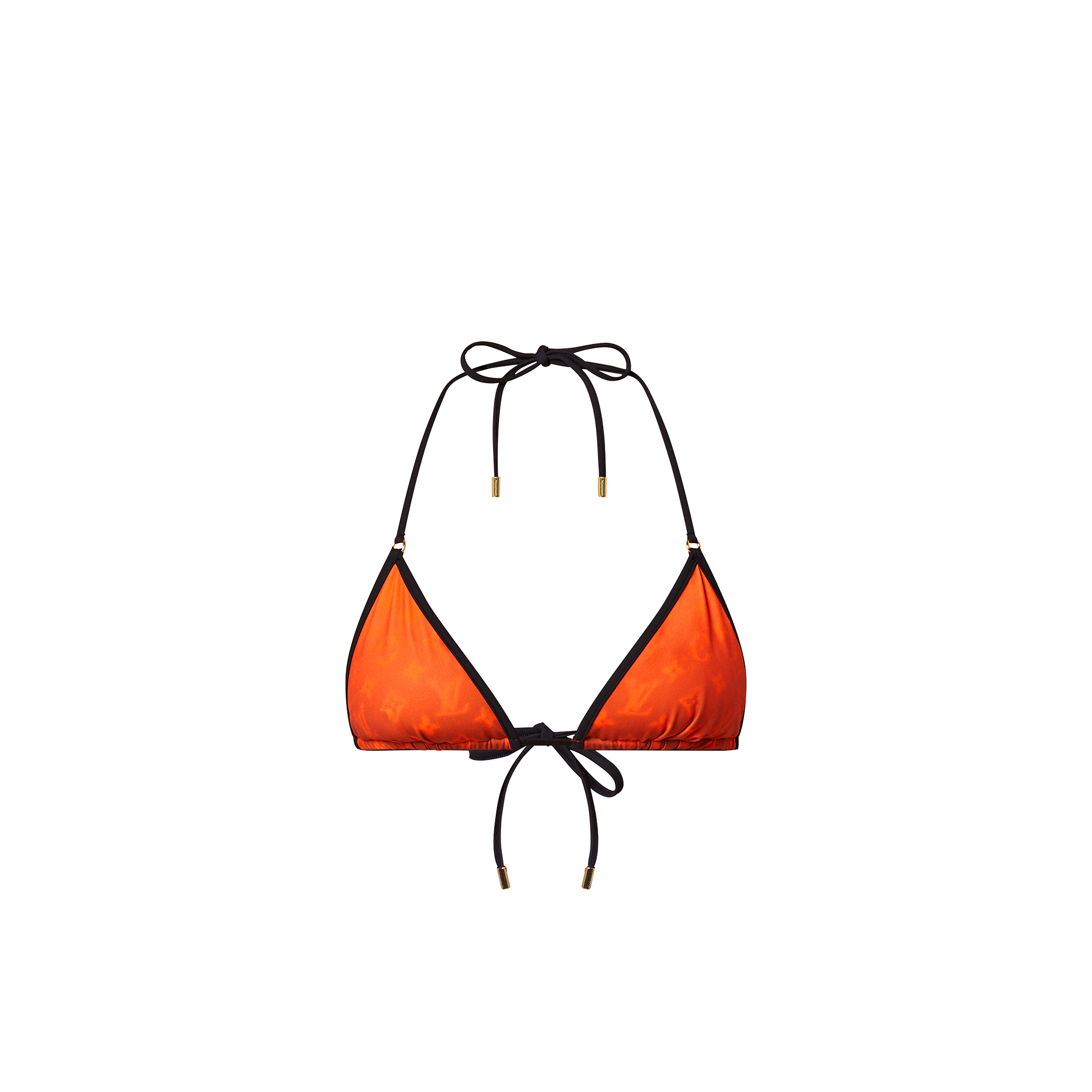 Sprayed Monogram Triangle Bikini Top Luxury Orange Louis Vuitton 7247